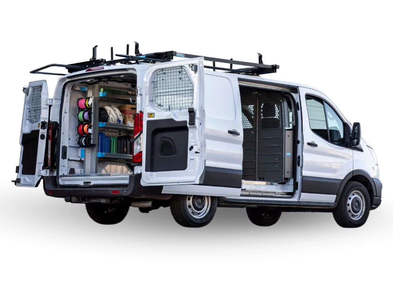 Adrian Steel-equipped commercial cargo van